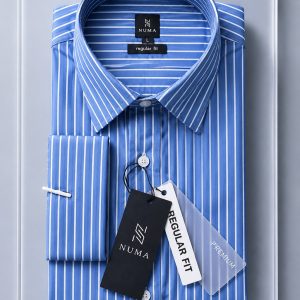 Blue & White Striped